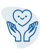 an icon showing a heart as an expression
