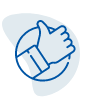an icon showing a thumbs up